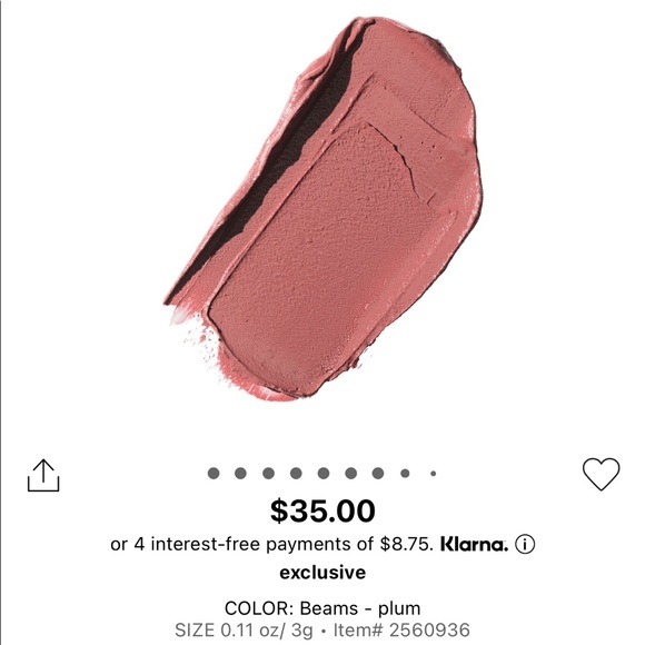 Rose Inc Lip Sculpt Clean Moisturizing Pigmented Lipstick in Beams - Picture 2 of 5